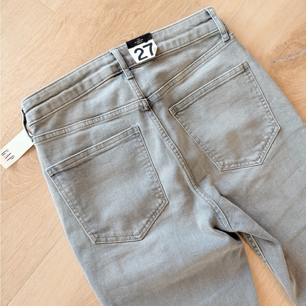 NEW Gap Vintage Slim Sky High 27 Jeans Gray - Picture 9 of 10